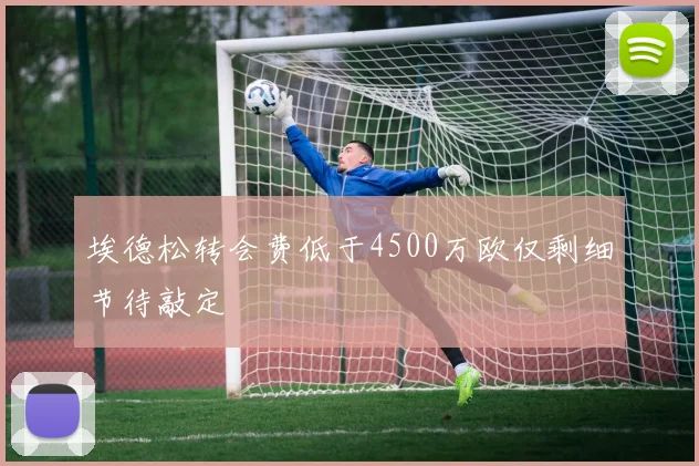 埃德松转会费低于4500万欧仅剩细节待敲定